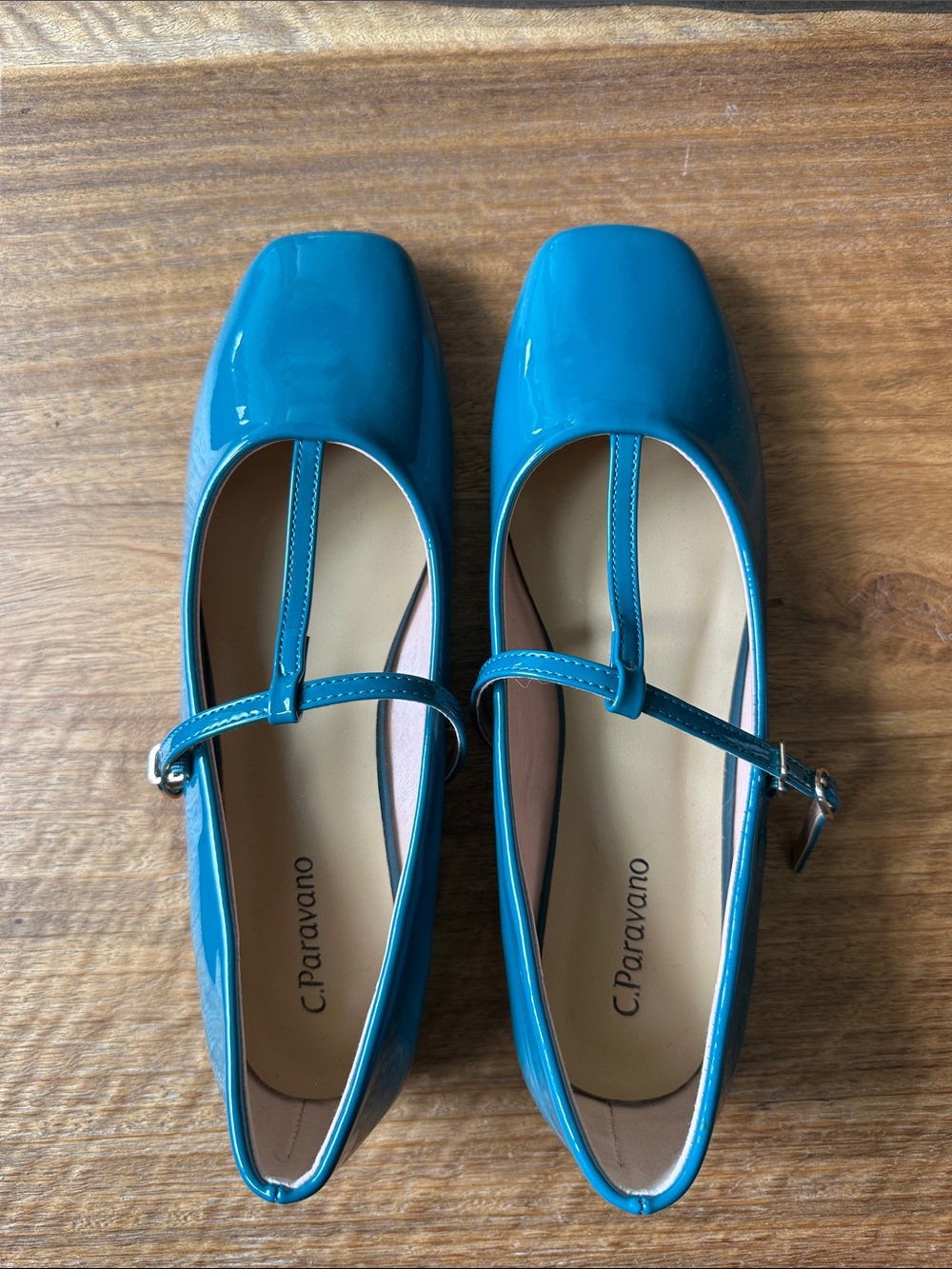 C Paravano T Strap Patent Leather Mary Jane’s Size 8.5 - Picture 5 of 10